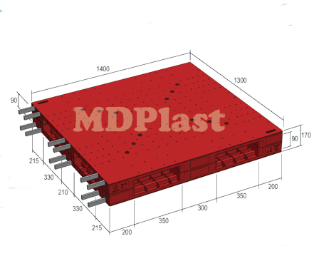 Plastic Pallet MDP 1413-RRP Indonesia