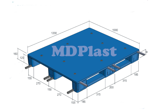 Plastic Pallet MDP 1210-3R Indonesia