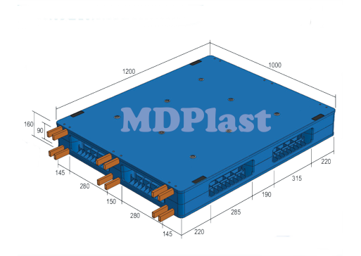 Plastic Pallet MDP 1210-RR Indonesia