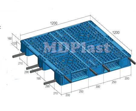 Plastic Pallet MDP 1212-3R Indonesia