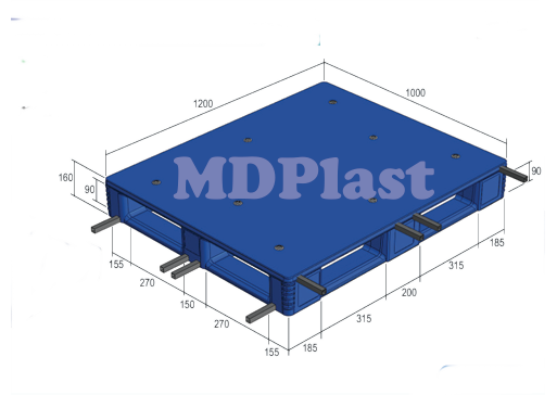 Plastic Pallet MDP 1210-5R Indonesia