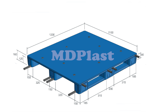 Plastic Pallet MDP 1211-3R Indonesia